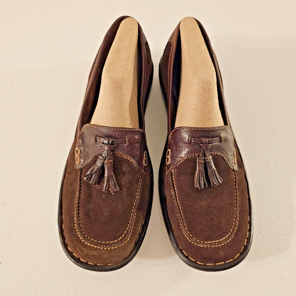 Womens Born Brown Suede Slip-On Leather Upper & Linings Shoes Size 8. 5 (EU 40) - Picture 1 of 8